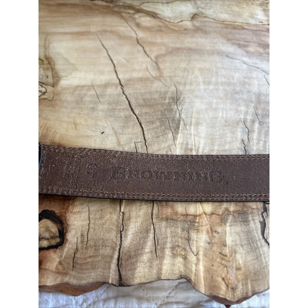 Browning Mens Leather Belt‎ Size 40 Logo NICE Condition!